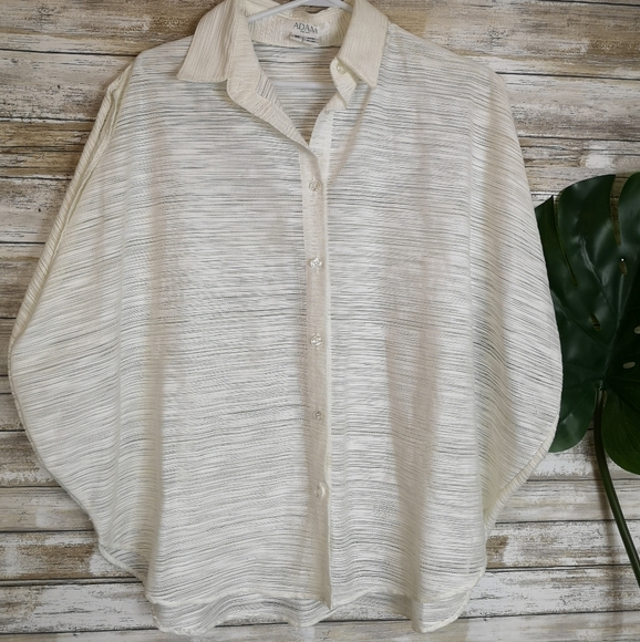 Adam Lippe blouse oversized poncho - Picture 8 of 8